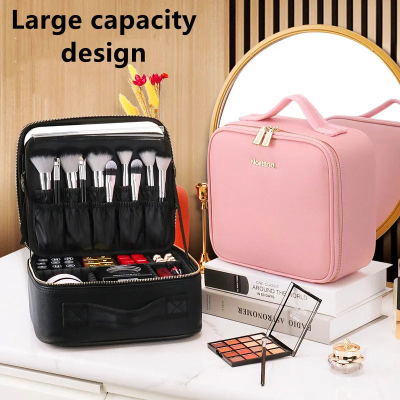 Portable Smart LED Cosmetic Case with Mirror